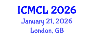 International Conference on Medical and Clinical Laboratory (ICMCL) January 21, 2026 - London, United Kingdom