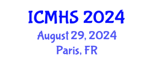 International Conference on Medical and Health Sciences (ICMHS) August 29, 2024 - Paris, France
