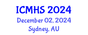 International Conference on Medical and Health Sciences (ICMHS) December 02, 2024 - Sydney, Australia
