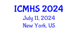 International Conference on Medical and Health Sciences (ICMHS) July 11, 2024 - New York, United States