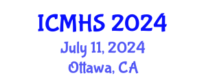 International Conference on Medical and Health Sciences (ICMHS) July 11, 2024 - Ottawa, Canada