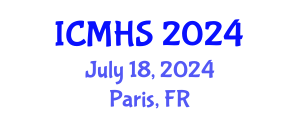 International Conference on Medical and Health Sciences (ICMHS) July 18, 2024 - Paris, France