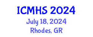 International Conference on Medical and Health Sciences (ICMHS) July 18, 2024 - Rhodes, Greece