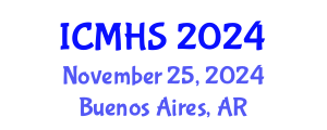 International Conference on Medical and Health Sciences (ICMHS) November 25, 2024 - Buenos Aires, Argentina