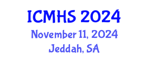 International Conference on Medical and Health Sciences (ICMHS) November 11, 2024 - Jeddah, Saudi Arabia