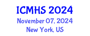 International Conference on Medical and Health Sciences (ICMHS) November 07, 2024 - New York, United States