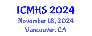 International Conference on Medical and Health Sciences (ICMHS) November 18, 2024 - Vancouver, Canada