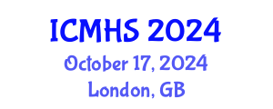 International Conference on Medical and Health Sciences (ICMHS) October 17, 2024 - London, United Kingdom