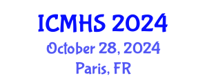 International Conference on Medical and Health Sciences (ICMHS) October 28, 2024 - Paris, France