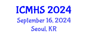 International Conference on Medical and Health Sciences (ICMHS) September 16, 2024 - Seoul, Republic of Korea