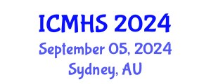 International Conference on Medical and Health Sciences (ICMHS) September 05, 2024 - Sydney, Australia