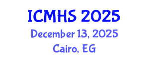 International Conference on Medical and Health Sciences (ICMHS) December 13, 2025 - Cairo, Egypt