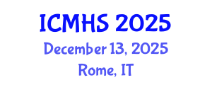 International Conference on Medical and Health Sciences (ICMHS) December 13, 2025 - Rome, Italy