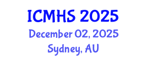 International Conference on Medical and Health Sciences (ICMHS) December 02, 2025 - Sydney, Australia