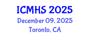 International Conference on Medical and Health Sciences (ICMHS) December 09, 2025 - Toronto, Canada