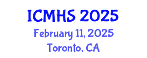 International Conference on Medical and Health Sciences (ICMHS) February 11, 2025 - Toronto, Canada