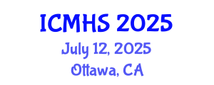International Conference on Medical and Health Sciences (ICMHS) July 12, 2025 - Ottawa, Canada