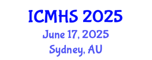 International Conference on Medical and Health Sciences (ICMHS) June 17, 2025 - Sydney, Australia