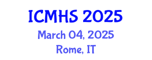 International Conference on Medical and Health Sciences (ICMHS) March 04, 2025 - Rome, Italy