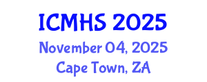 International Conference on Medical and Health Sciences (ICMHS) November 04, 2025 - Cape Town, South Africa