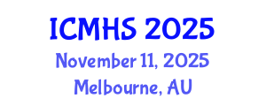 International Conference on Medical and Health Sciences (ICMHS) November 11, 2025 - Melbourne, Australia