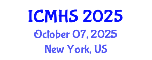 International Conference on Medical and Health Sciences (ICMHS) October 07, 2025 - New York, United States