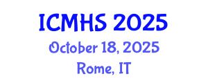 International Conference on Medical and Health Sciences (ICMHS) October 18, 2025 - Rome, Italy