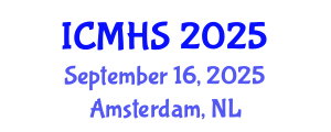 International Conference on Medical and Health Sciences (ICMHS) September 16, 2025 - Amsterdam, Netherlands