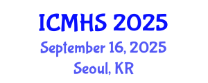 International Conference on Medical and Health Sciences (ICMHS) September 16, 2025 - Seoul, Republic of Korea