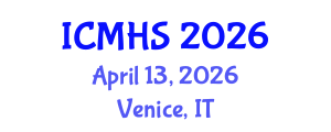International Conference on Medical and Health Sciences (ICMHS) April 13, 2026 - Venice, Italy International Conference on Medical and Health Sciences (ICMHS) April 13, 2026 - Venice, Italy