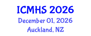 International Conference on Medical and Health Sciences (ICMHS) December 01, 2026 - Auckland, New Zealand International Conference on Medical and Health Sciences (ICMHS) December 01, 2026 - Auckland, New Zealand