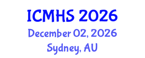 International Conference on Medical and Health Sciences (ICMHS) December 02, 2026 - Sydney, Australia International Conference on Medical and Health Sciences (ICMHS) December 02, 2026 - Sydney, Australia