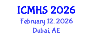 International Conference on Medical and Health Sciences (ICMHS) February 12, 2026 - Dubai, United Arab Emirates International Conference on Medical and Health Sciences (ICMHS) February 12, 2026 - Dubai, United Arab Emirates