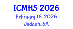 International Conference on Medical and Health Sciences (ICMHS) February 16, 2026 - Jeddah, Saudi Arabia International Conference on Medical and Health Sciences (ICMHS) February 16, 2026 - Jeddah, Saudi Arabia