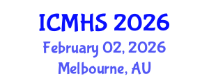 International Conference on Medical and Health Sciences (ICMHS) February 02, 2026 - Melbourne, Australia International Conference on Medical and Health Sciences (ICMHS) February 02, 2026 - Melbourne, Australia