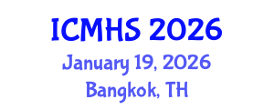 International Conference on Medical and Health Sciences (ICMHS) January 19, 2026 - Bangkok, Thailand International Conference on Medical and Health Sciences (ICMHS) January 19, 2026 - Bangkok, Thailand