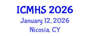 International Conference on Medical and Health Sciences (ICMHS) January 12, 2026 - Nicosia, Cyprus International Conference on Medical and Health Sciences (ICMHS) January 12, 2026 - Nicosia, Cyprus