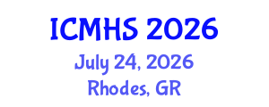 International Conference on Medical and Health Sciences (ICMHS) July 24, 2026 - Rhodes, Greece International Conference on Medical and Health Sciences (ICMHS) July 24, 2026 - Rhodes, Greece