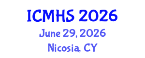 International Conference on Medical and Health Sciences (ICMHS) June 29, 2026 - Nicosia, Cyprus International Conference on Medical and Health Sciences (ICMHS) June 29, 2026 - Nicosia, Cyprus