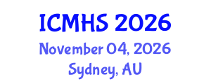 International Conference on Medical and Health Sciences (ICMHS) November 04, 2026 - Sydney, Australia International Conference on Medical and Health Sciences (ICMHS) November 04, 2026 - Sydney, Australia