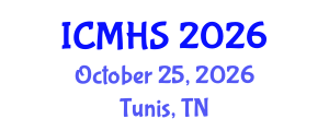 International Conference on Medical and Health Sciences (ICMHS) October 25, 2026 - Tunis, Tunisia International Conference on Medical and Health Sciences (ICMHS) October 25, 2026 - Tunis, Tunisia