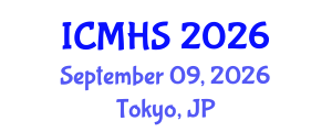 International Conference on Medical and Health Sciences (ICMHS) September 09, 2026 - Tokyo, Japan International Conference on Medical and Health Sciences (ICMHS) September 09, 2026 - Tokyo, Japan
