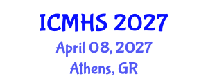 International Conference on Medical and Health Sciences (ICMHS) April 08, 2027 - Athens, Greece International Conference on Medical and Health Sciences (ICMHS) April 08, 2027 - Athens, Greece