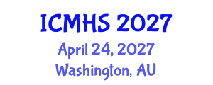 International Conference on Medical and Health Sciences (ICMHS) April 24, 2027 - Washington, Australia International Conference on Medical and Health Sciences (ICMHS) April 24, 2027 - Washington, Australia