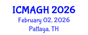 International Conference on Medical Anthropology and Global Health (ICMAGH) February 02, 2026 - Pattaya, Thailand International Conference on Medical Anthropology and Global Health (ICMAGH) February 02, 2026 - Pattaya, Thailand