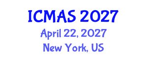 International Conference on Medical Anthropology and Sociology (ICMAS) April 22, 2027 - New York, United States International Conference on Medical Anthropology and Sociology (ICMAS) April 22, 2027 - New York, United States