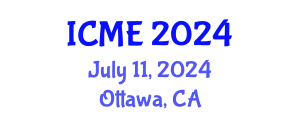 International Conference on Medical Engineering (ICME) July 11, 2024 - Ottawa, Canada