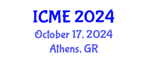 International Conference on Medical Engineering (ICME) October 17, 2024 - Athens, Greece