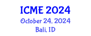 International Conference on Medical Engineering (ICME) October 24, 2024 - Bali, Indonesia