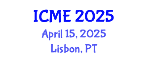 International Conference on Medical Engineering (ICME) April 15, 2025 - Lisbon, Portugal
